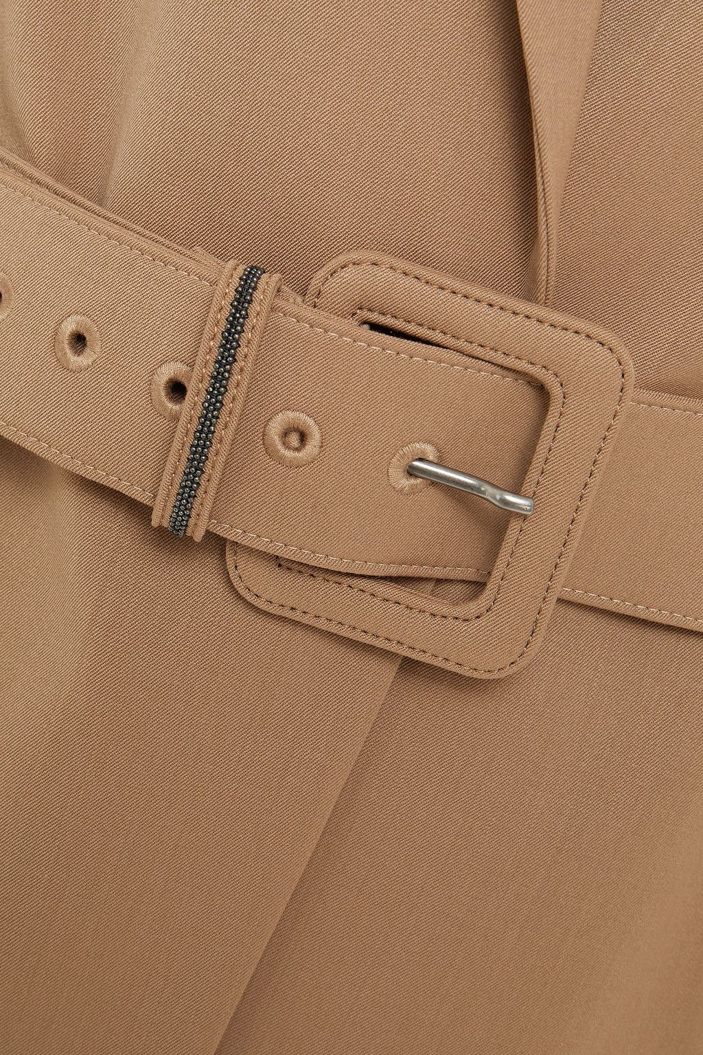 BRUNELLO CUCINELLI Belted wool-blend twill blazer