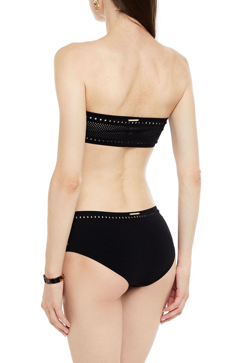 STELLA MCCARTNEY ストレッチジャージー ミッドライズショーツ パーフォレーション加工