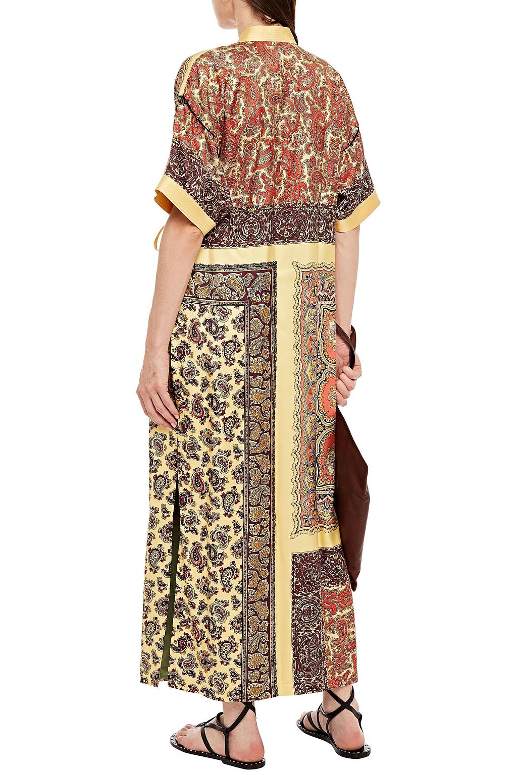 ETRO Paisley-print silk-twill maxi wrap dress