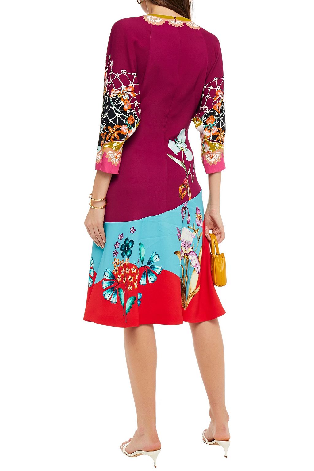 ETRO Printed crepe midi dress