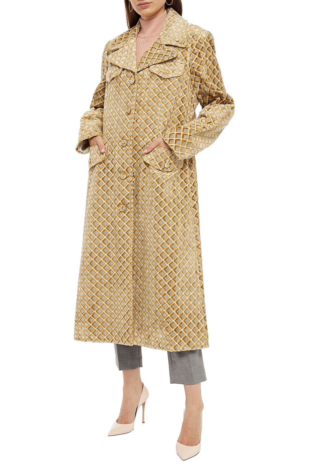 ZIMMERMANN Velvet-jacquard coat