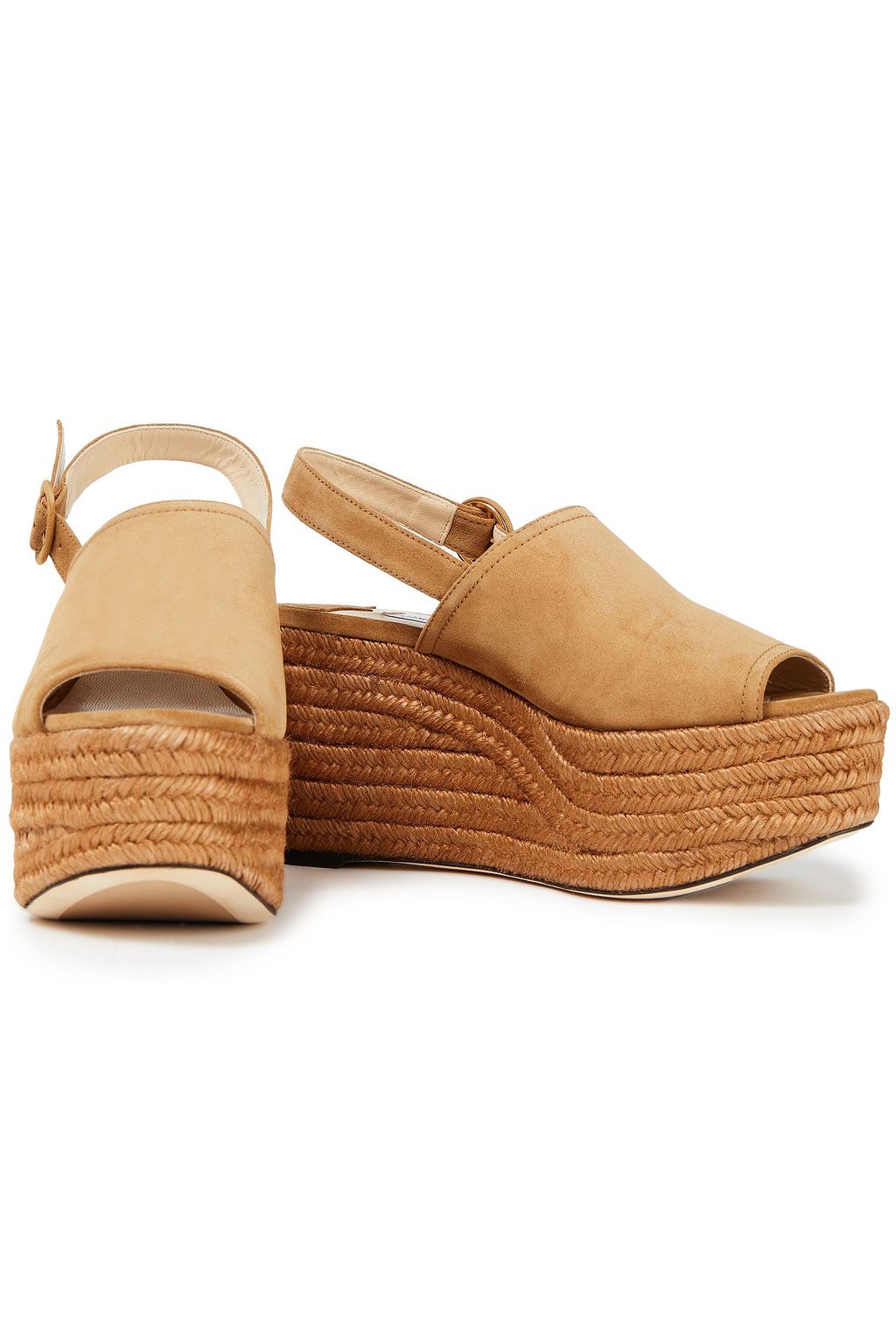 JIMMY CHOO Deya 95 suede espadrille wedge sandals