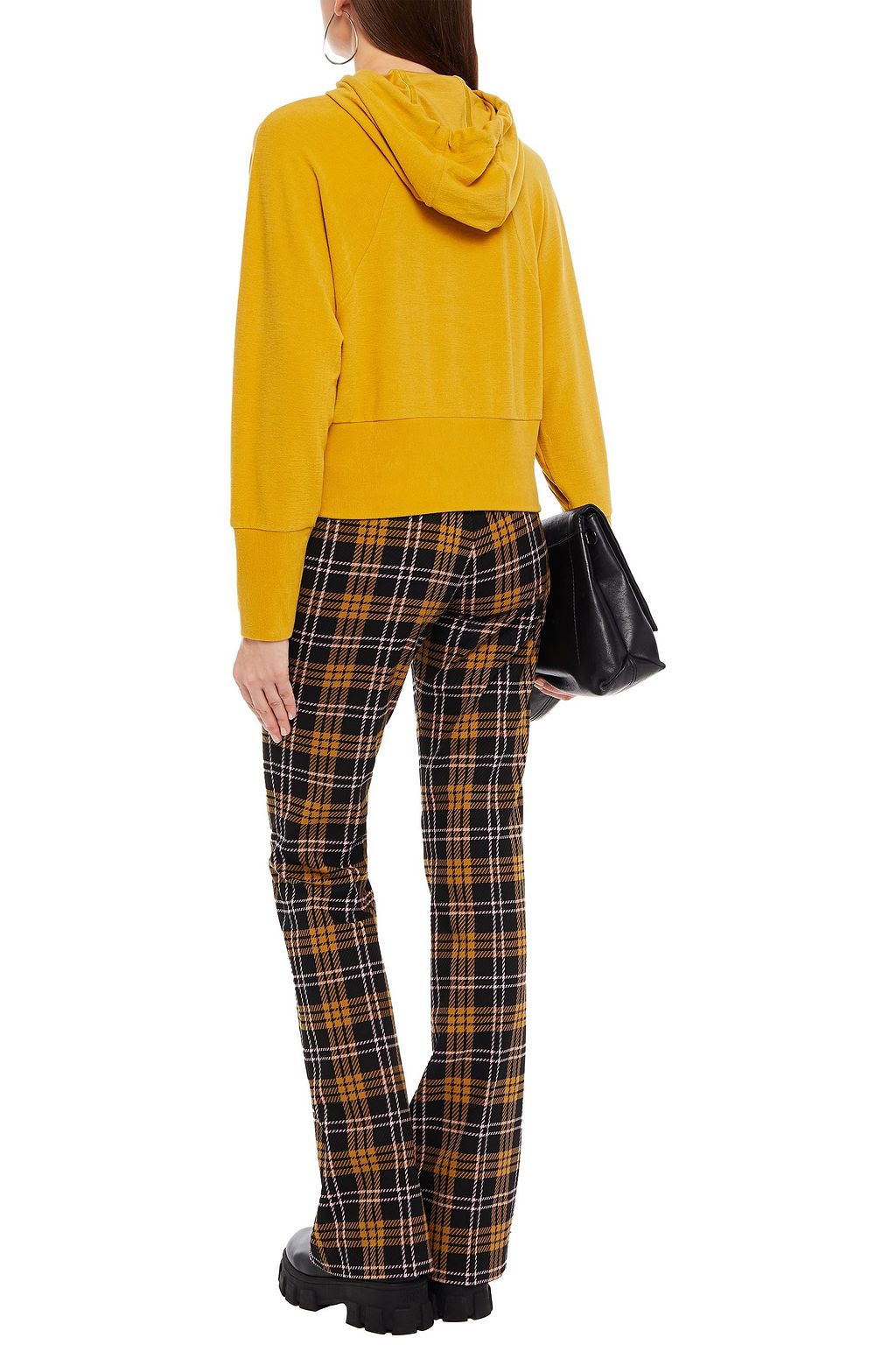 WALTER BAKER Lolita velour hooded sweatshirt