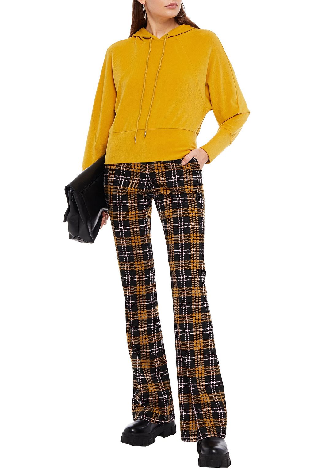 WALTER BAKER Lolita velour hooded sweatshirt