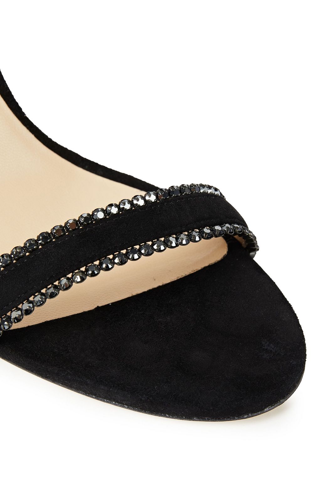 JIMMY CHOO Dochas 100 embellished suede sandals