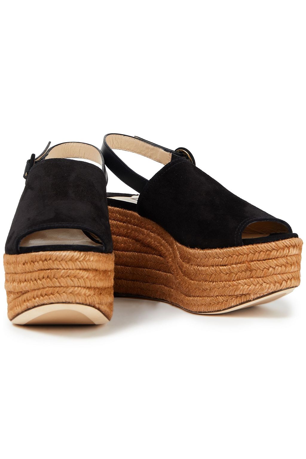JIMMY CHOO Deya 95 suede espadrille wedge sandals