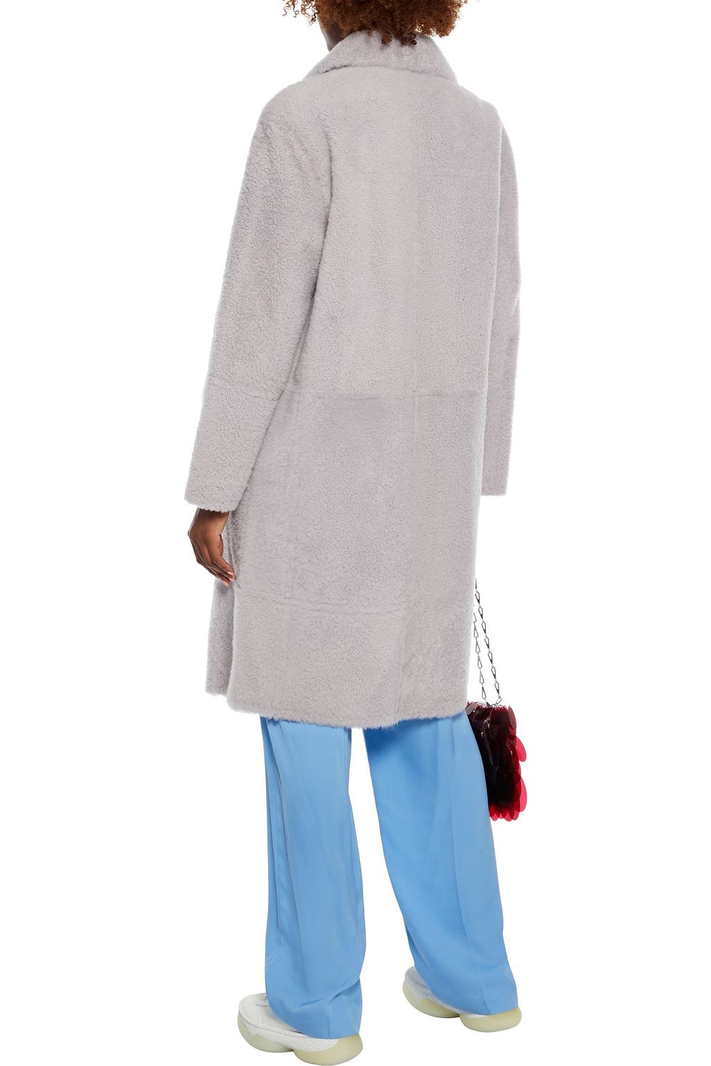 YVES SALOMON Double-breasted shearling coat