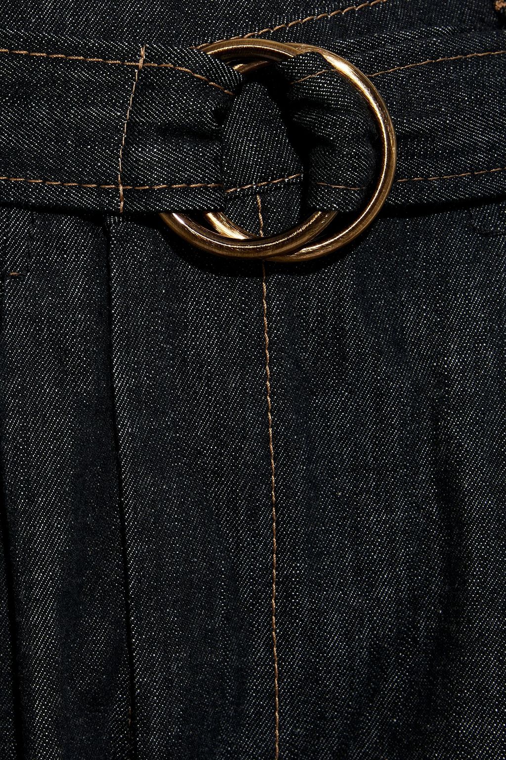 BRUNELLO CUCINELLI Belted high-rise straight-leg jeans