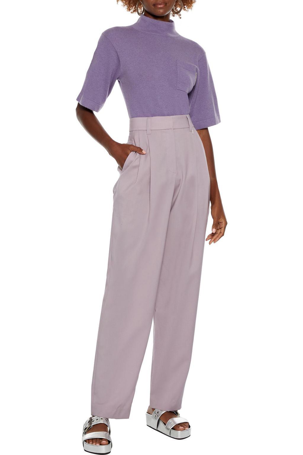 BRUNELLO CUCINELLI Grain de poudre wool tapered pants