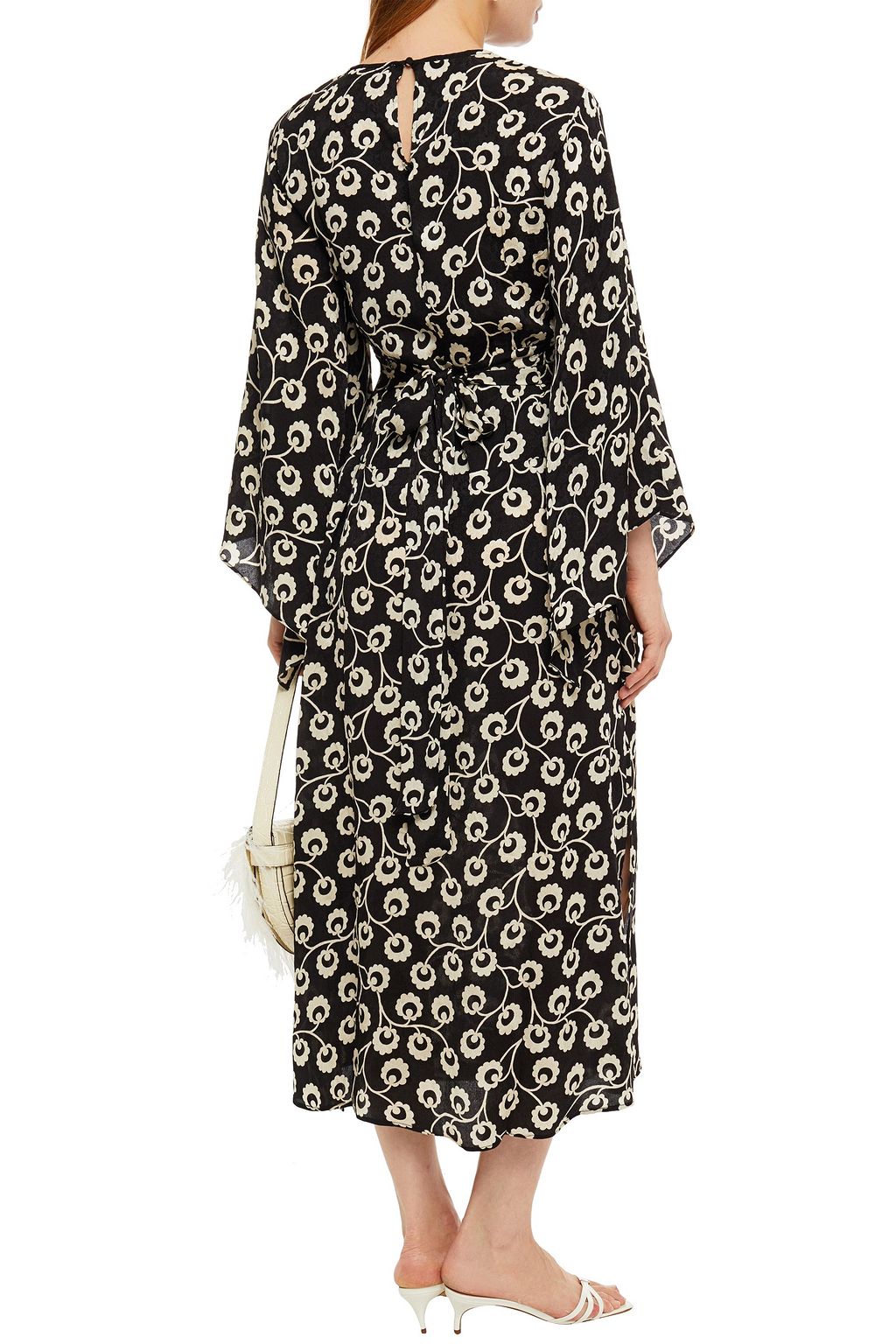 RIXO Stevie floral-print silk jacquard midi dress