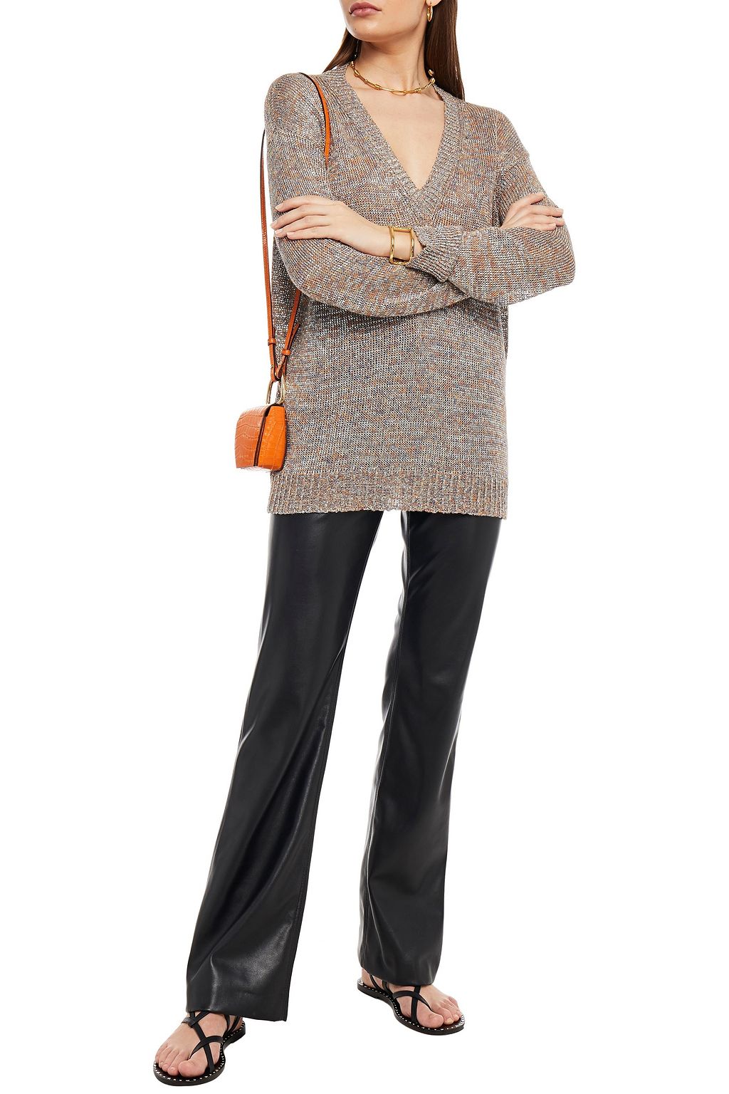 ETRO Metallic knitted sweater