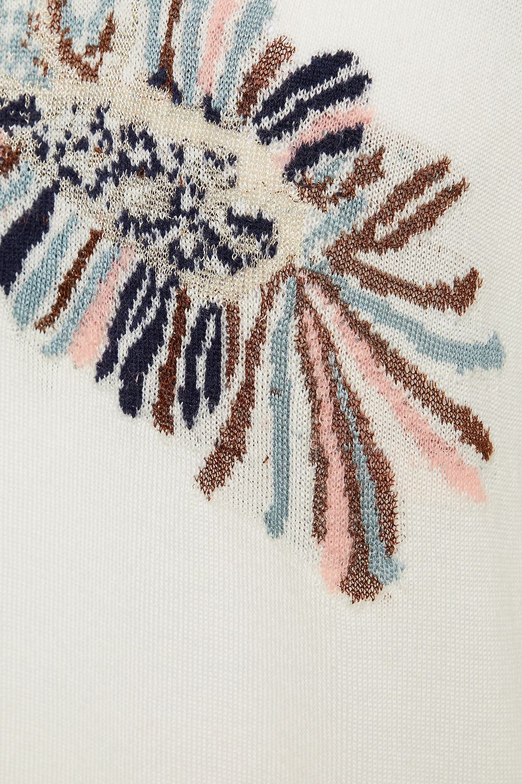 ETRO Llama-blend intarsia top
