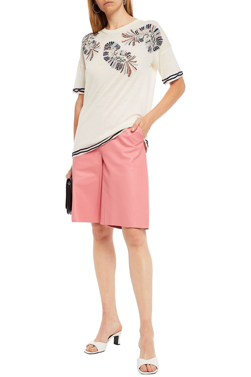 ETRO Llama-blend intarsia top