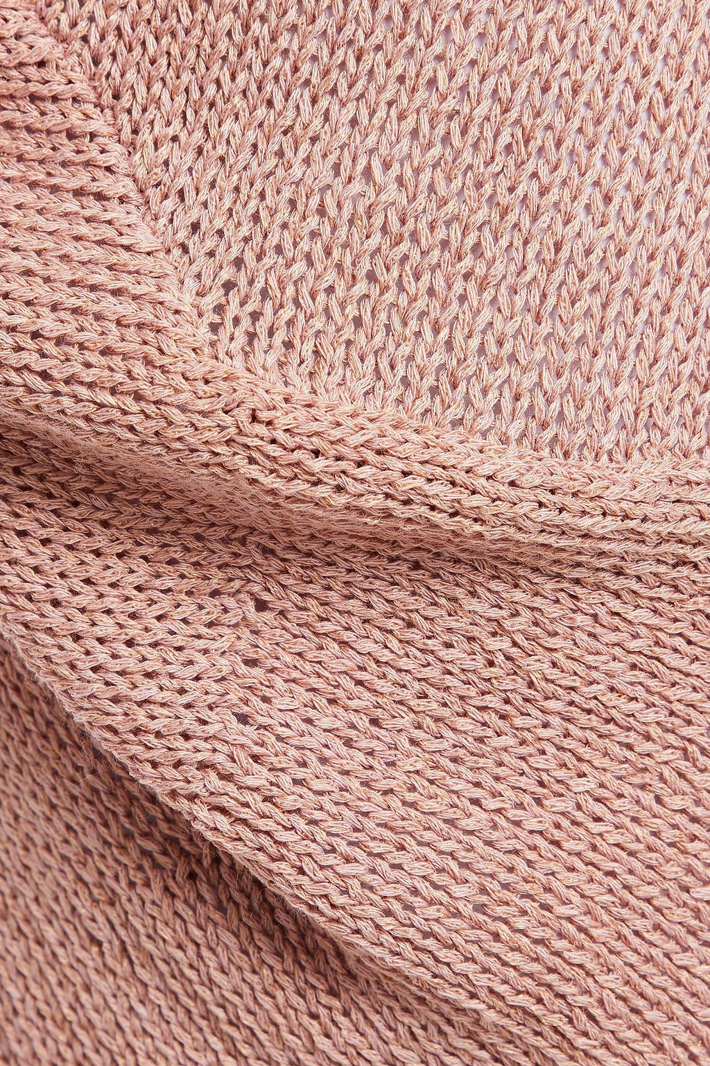 ETRO Metallic-trimmed knitted sweater