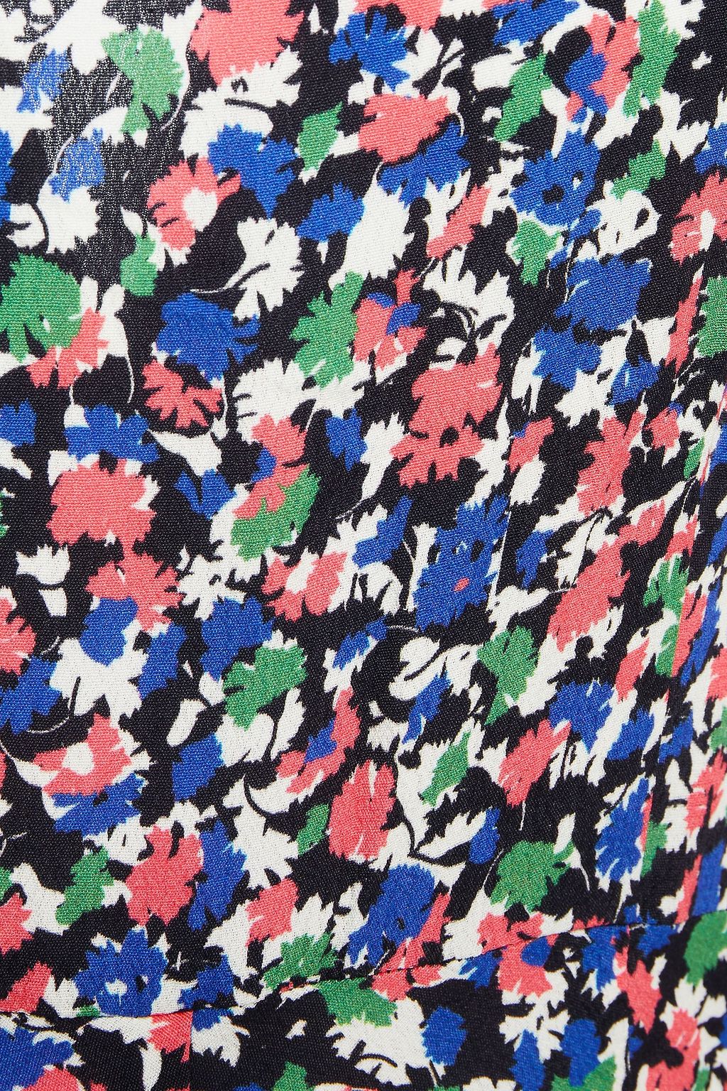RIXO Mimi Midikleid aus Crêpe mit floralem Print