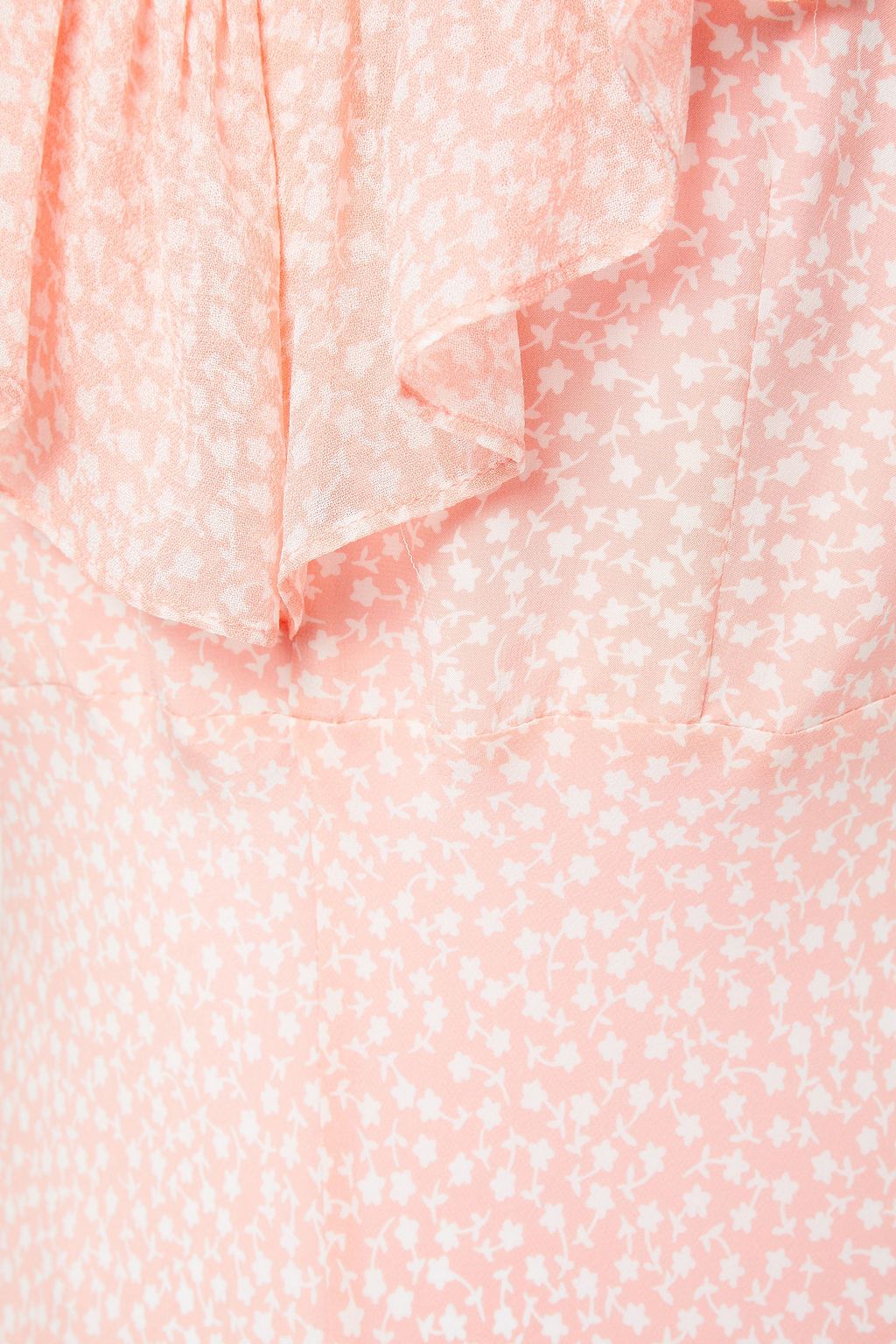 RIXO Antoinette ruffled floral-print silk crepe de chine midi dress