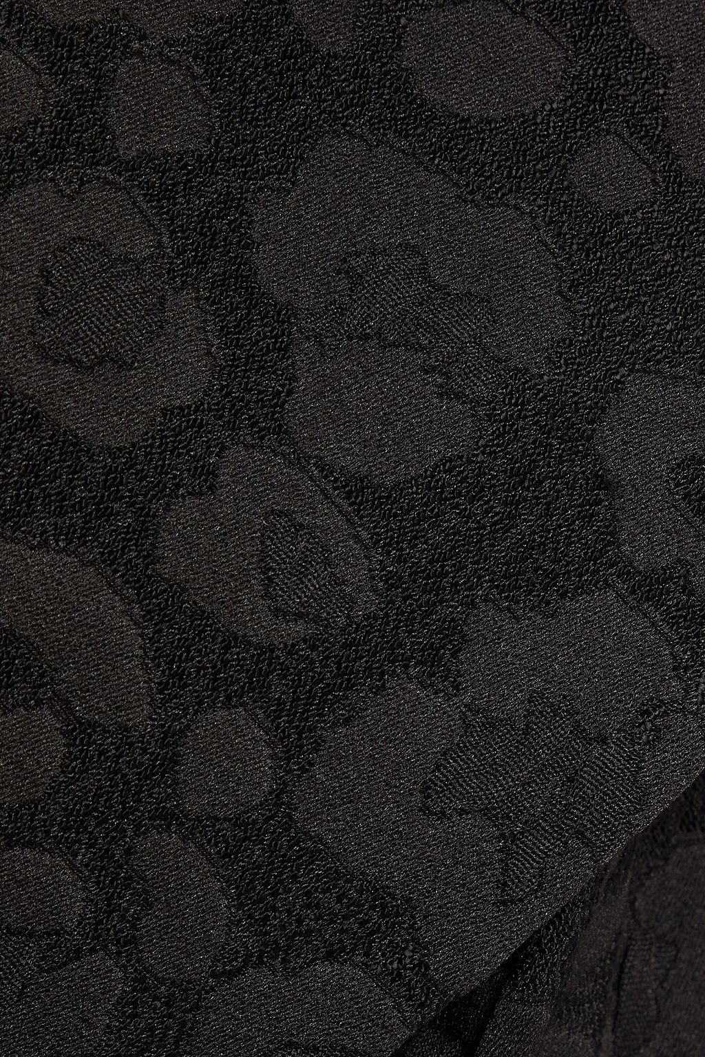 MM6 MAISON MARGIELA Double-breasted belted floral-jacquard coat
