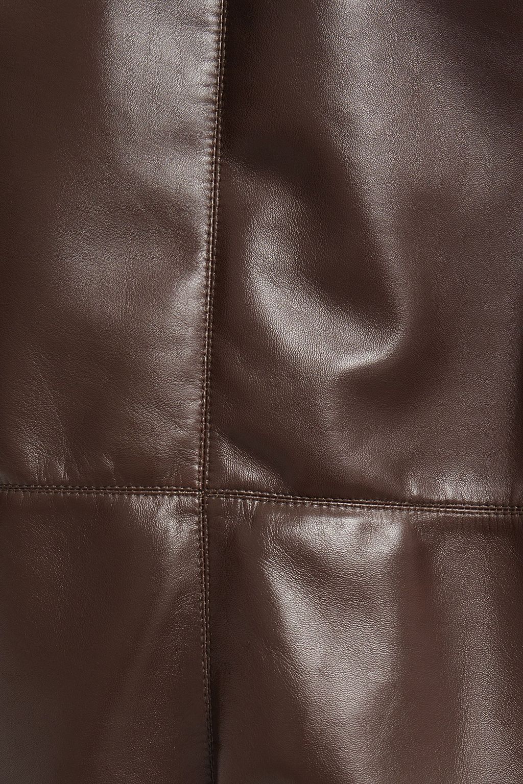 BRUNELLO CUCINELLI Bead-embellished leather hooded jacket