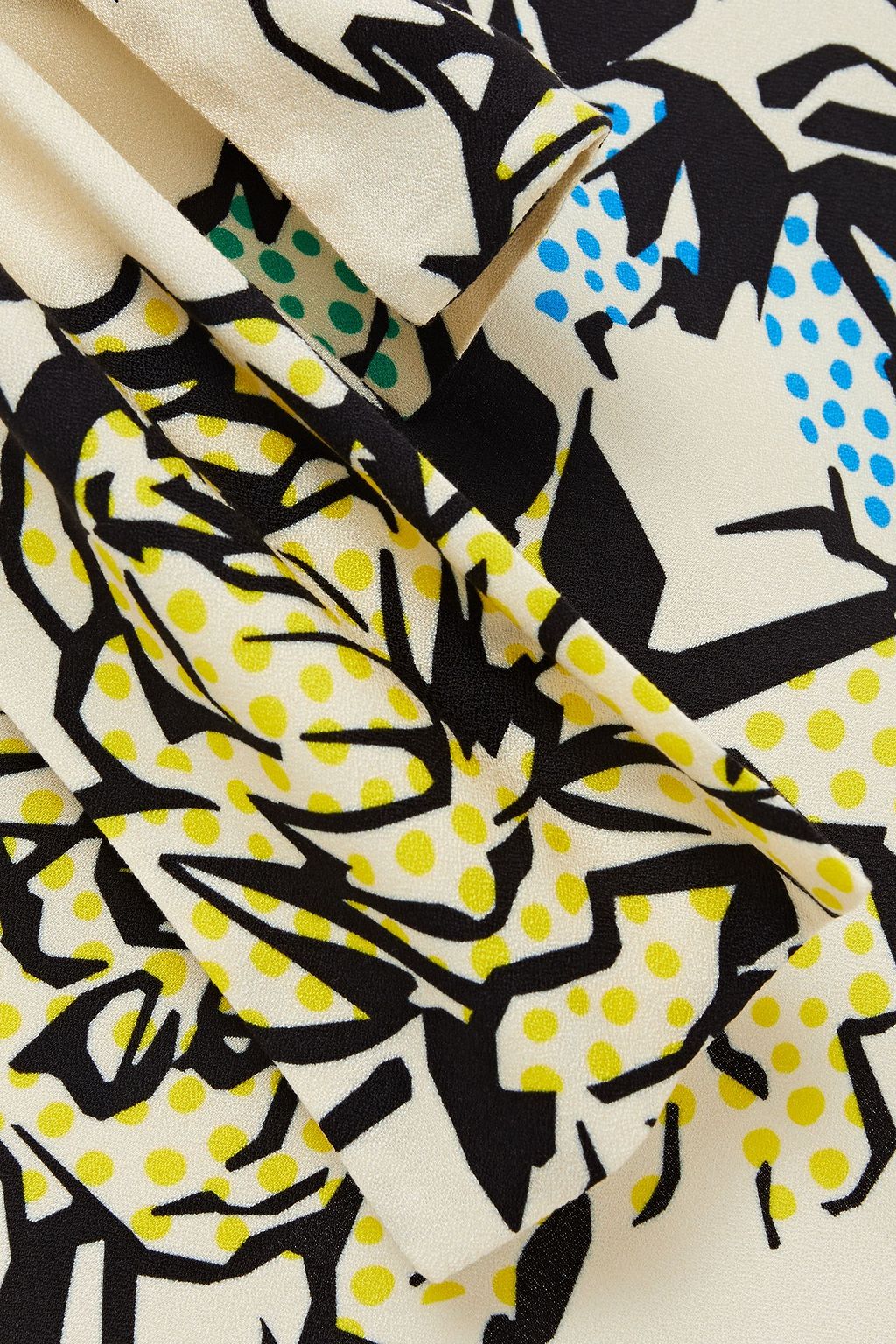 REDVALENTINO Cutout printed satin-crepe midi dress