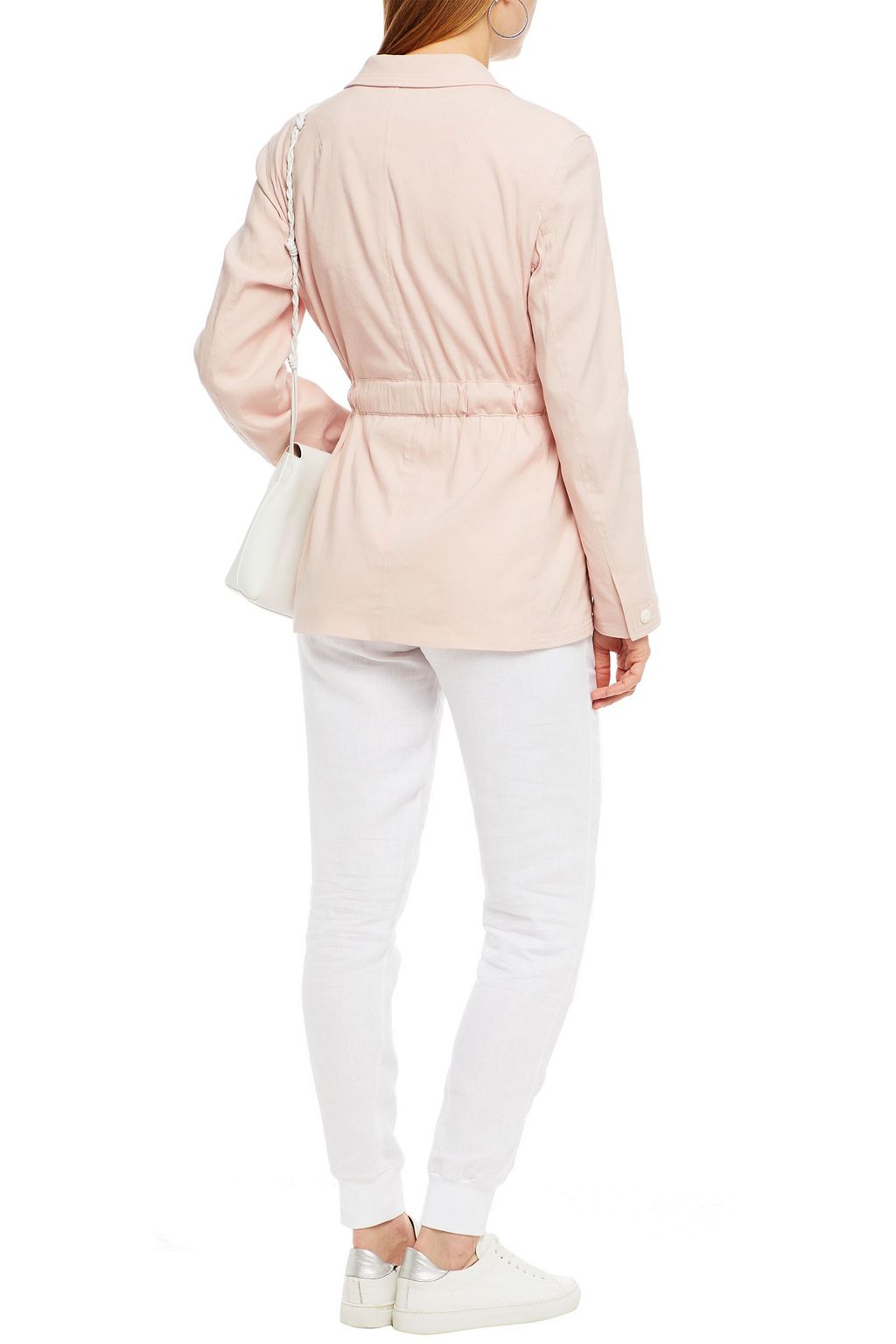 RAG & BONE Belted linen-blend blazer