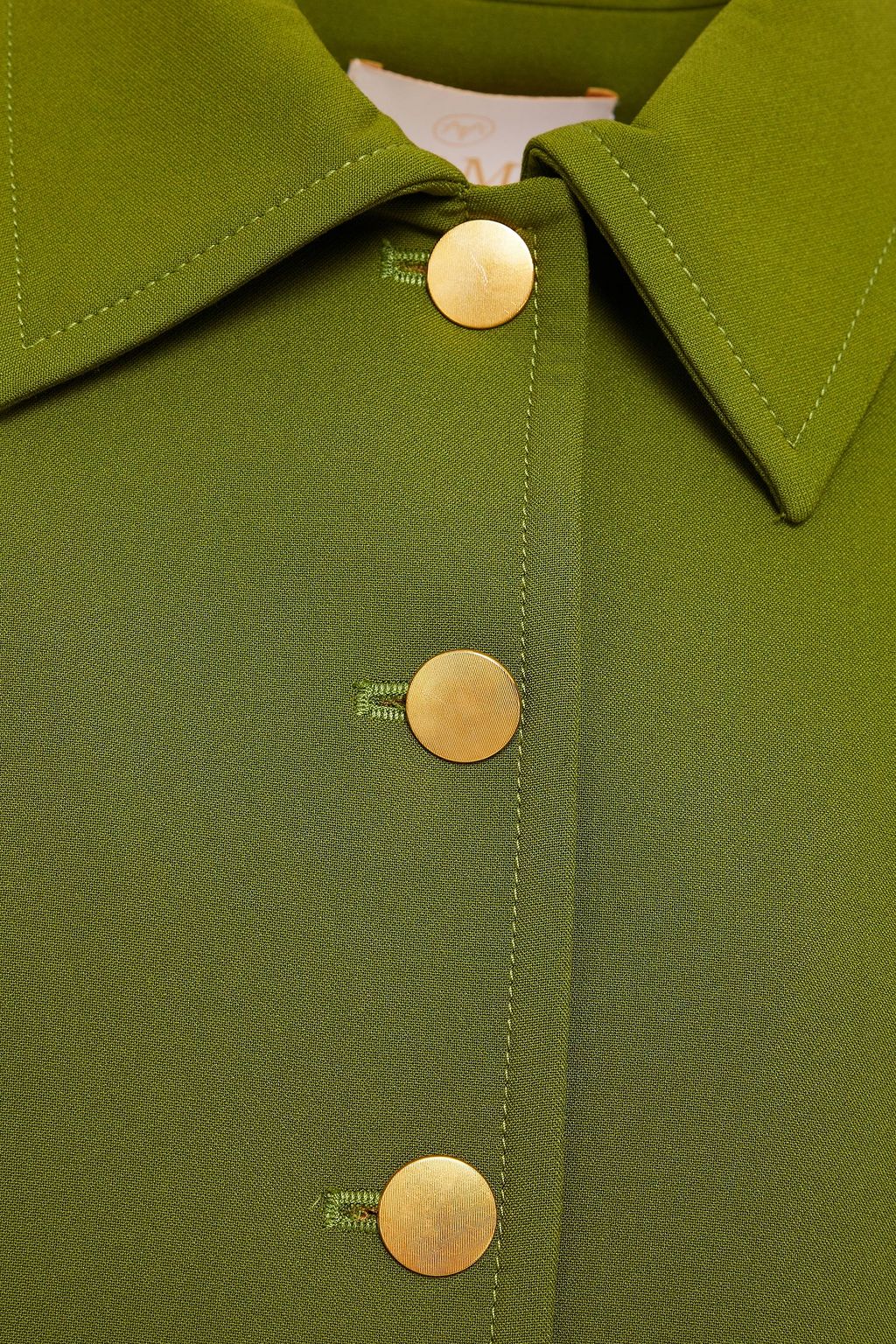 BYTIMO Cropped pleated crepe jacket