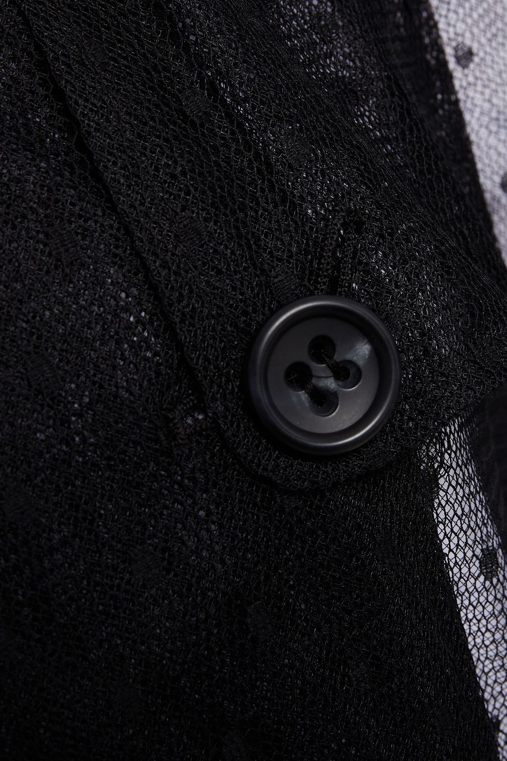 REDVALENTINO Pleated point d'esprit trench coat