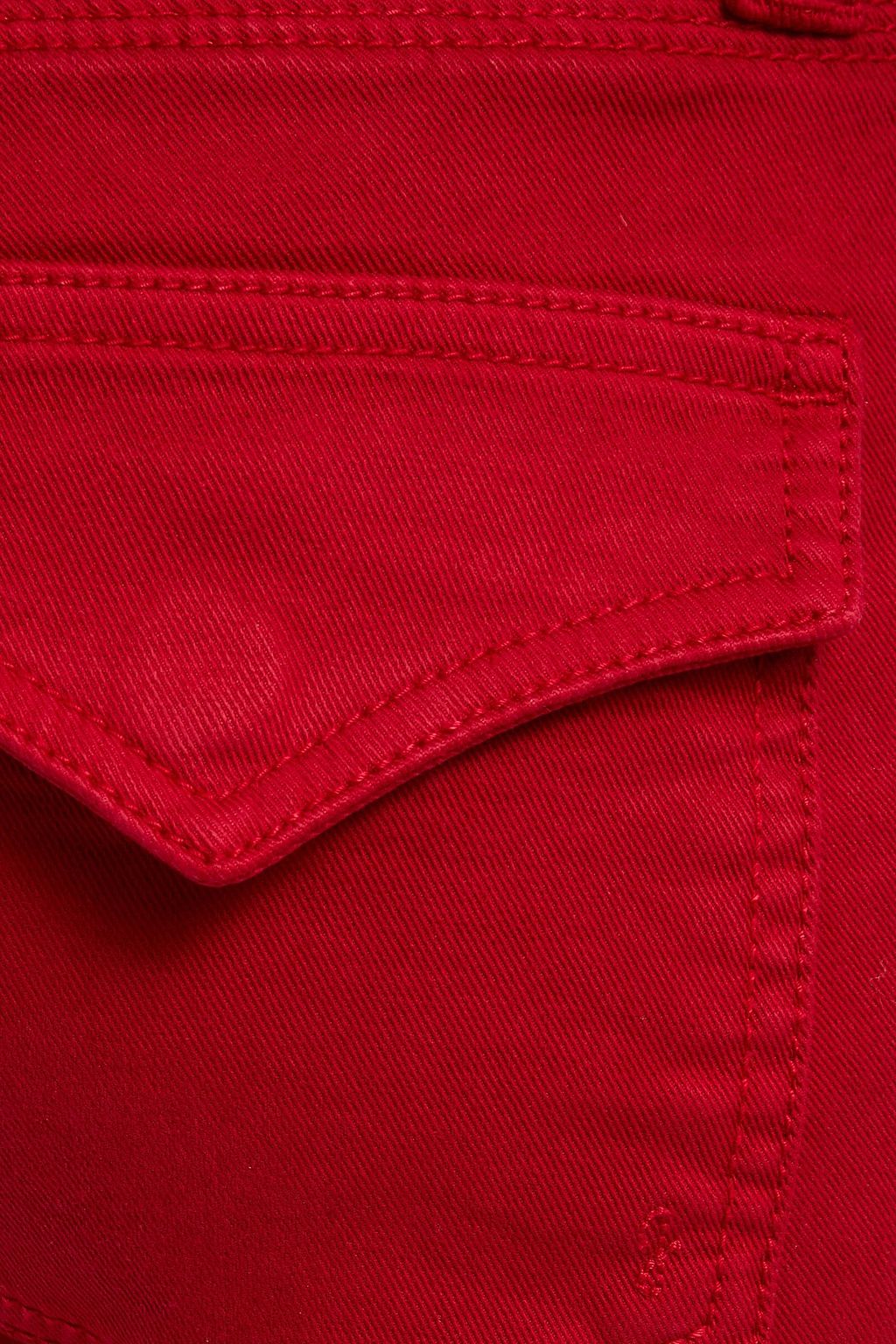 JOIE Park moto-style cropped cotton-blend twill skinny pants