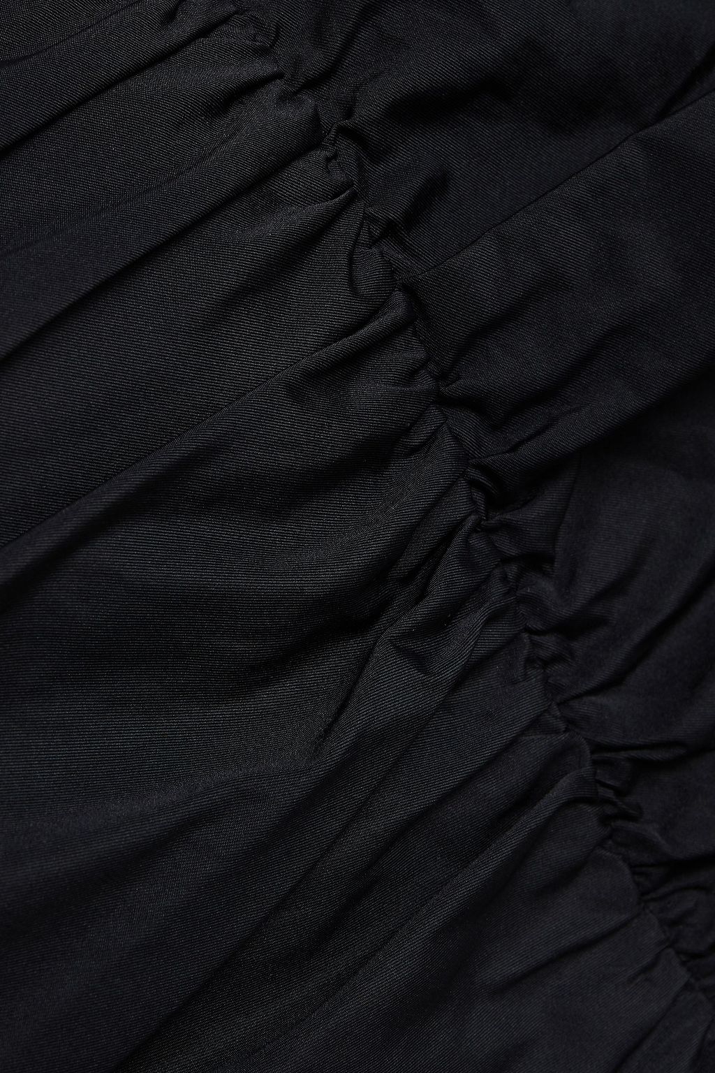 REDVALENTINO Strapless ruffled taffeta mini dress