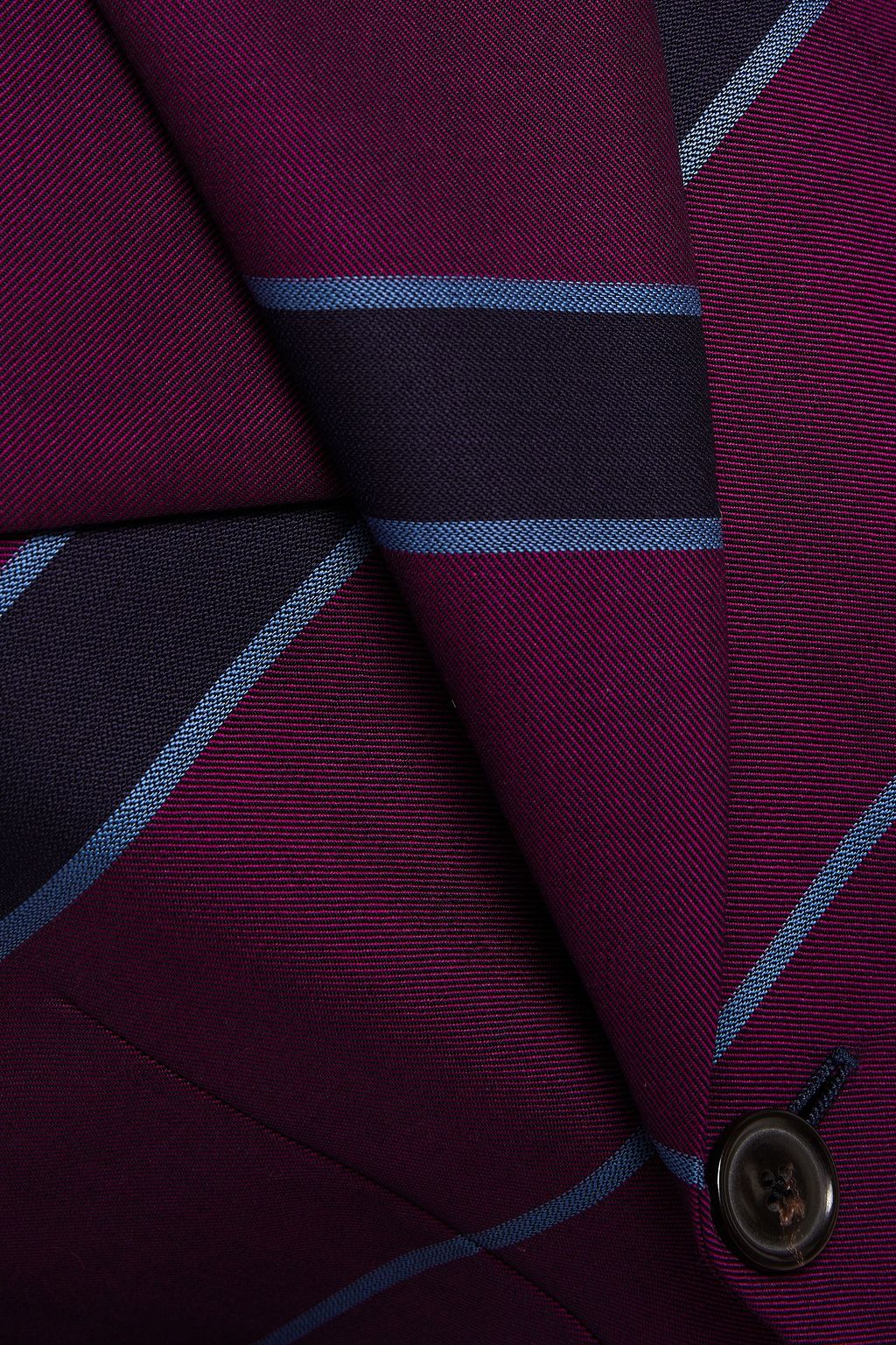 VIVIENNE WESTWOOD Double-breasted striped wool-twill blazer