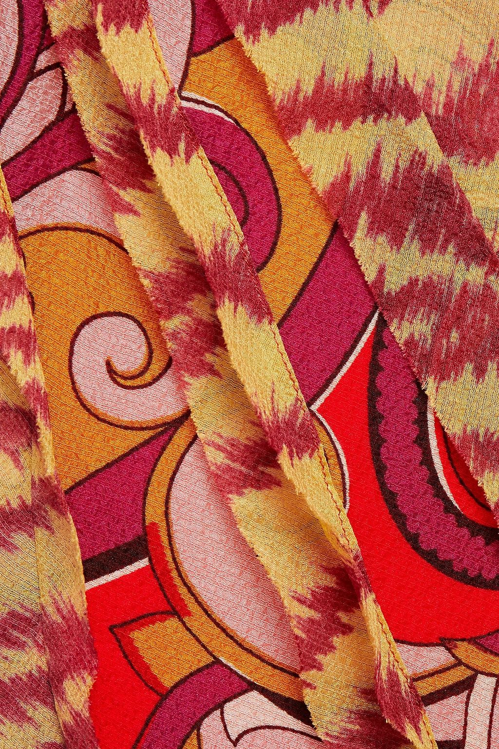 ETRO Printed silk-georgette maxi dress
