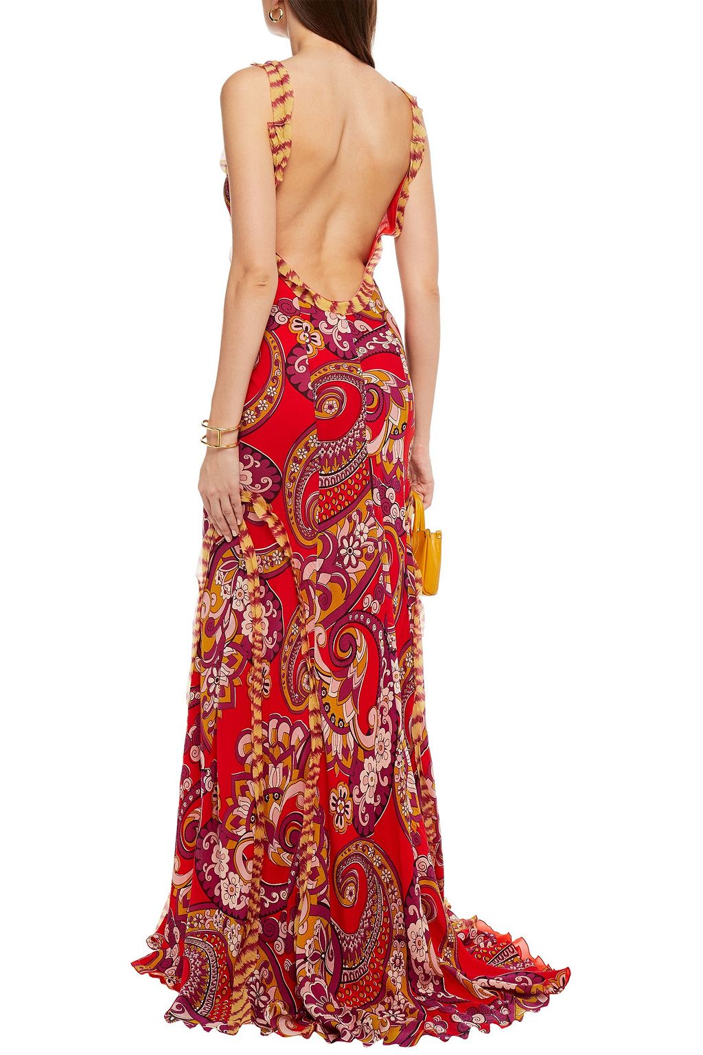ETRO Printed silk-georgette maxi dress