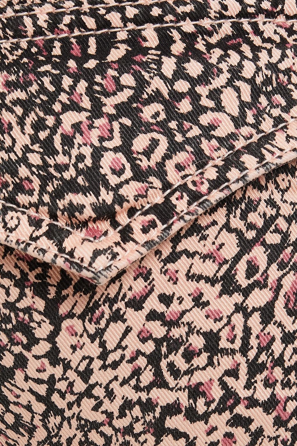 JOIE Park moto-style cropped leopard-print cotton-blend twill skinny pants