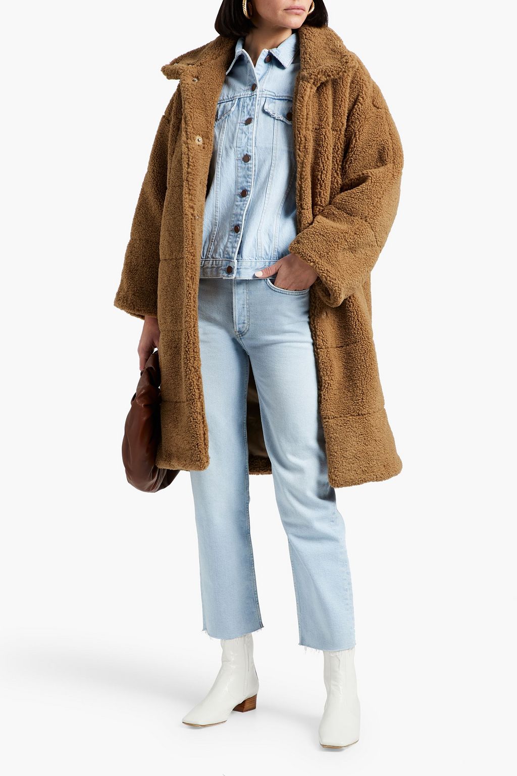FRAME Faux shearling coat