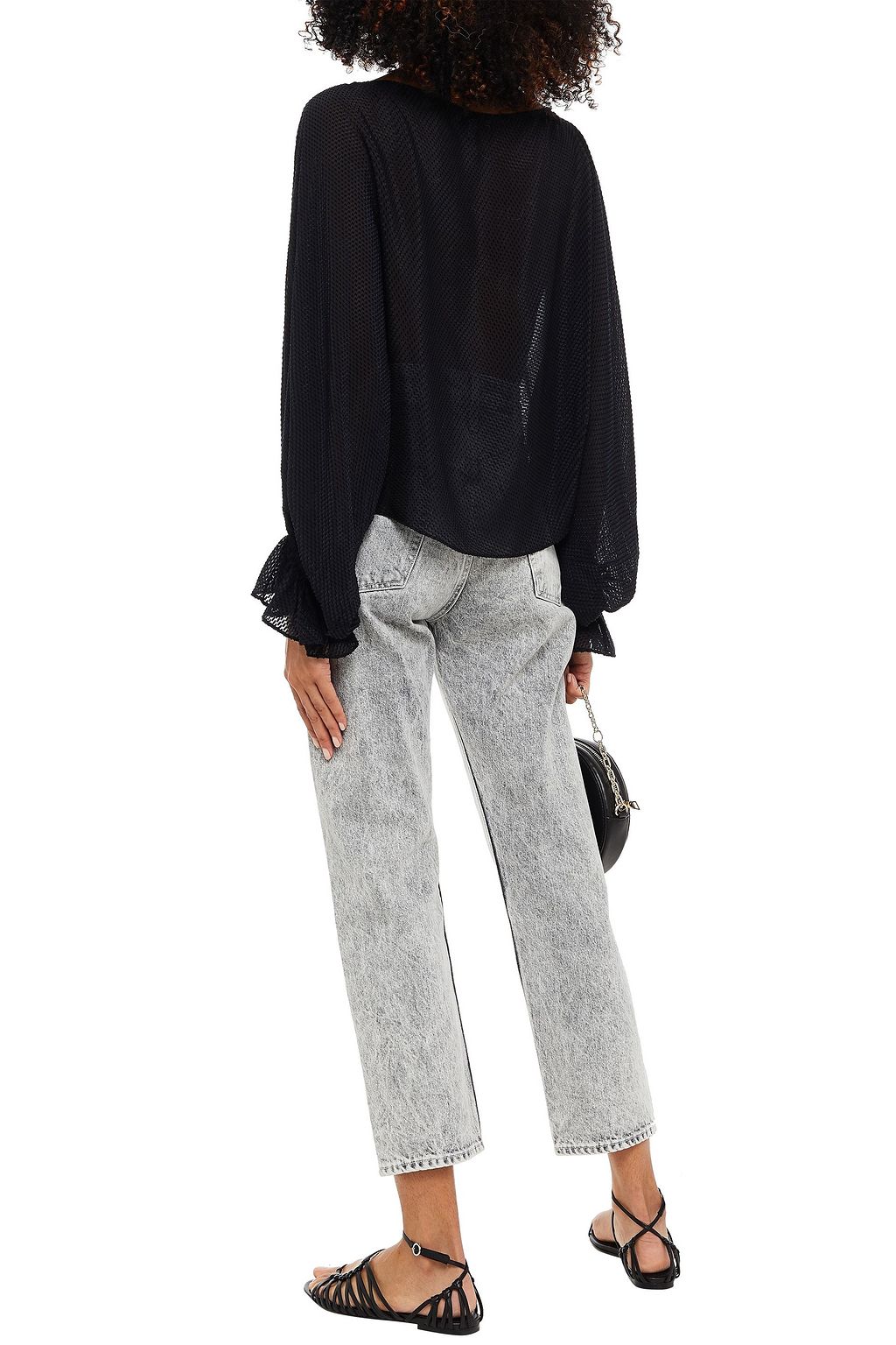 JOIE Nylah fil coupé silk-blend chiffon blouse