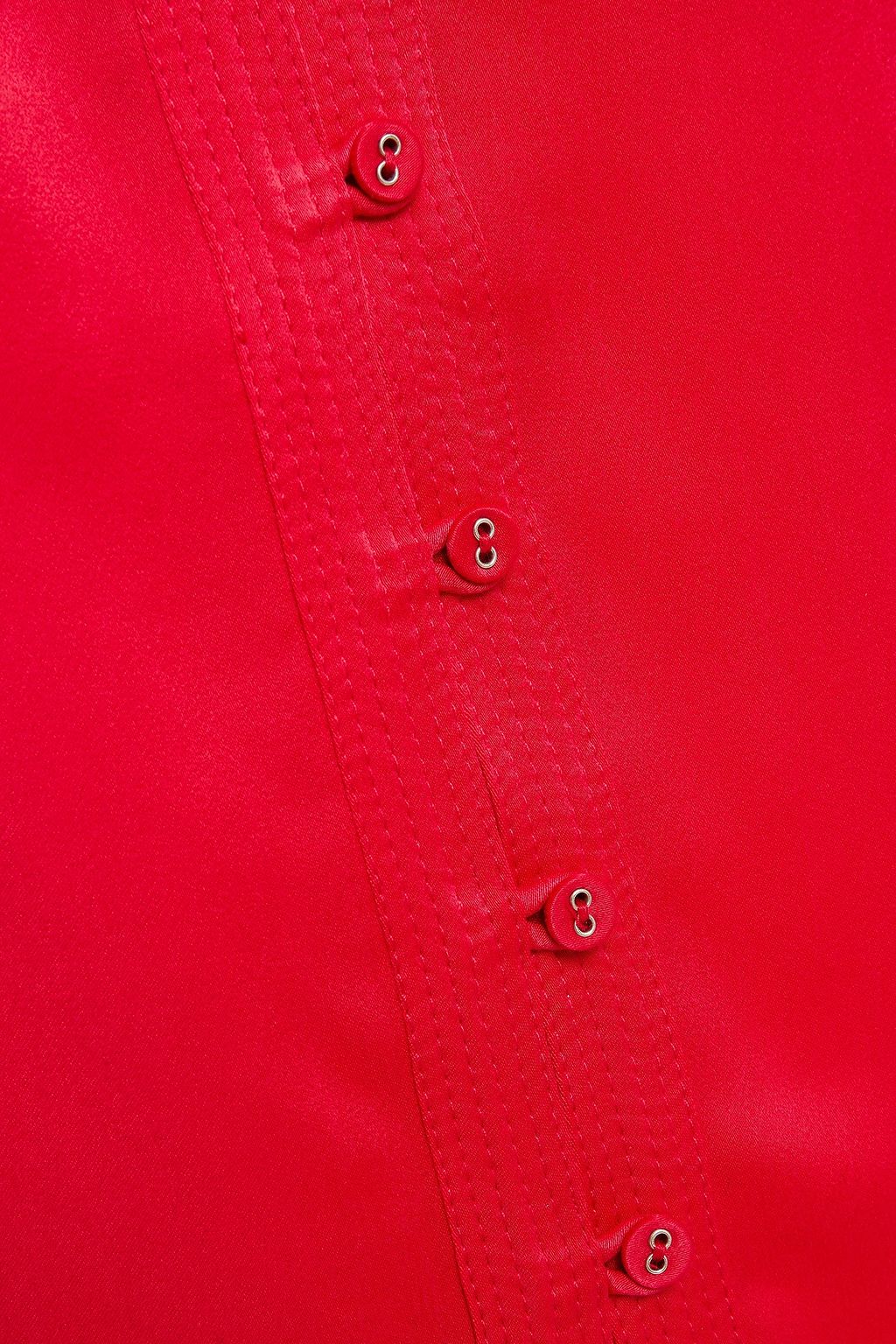 JOIE Tadita shirred satin top
