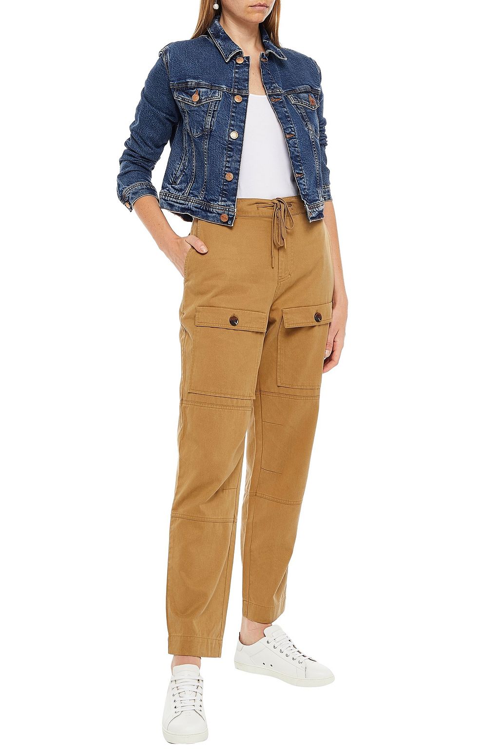 SAMSØE Φ SAMSØE Lyocell and cotton-blend straight-leg pants