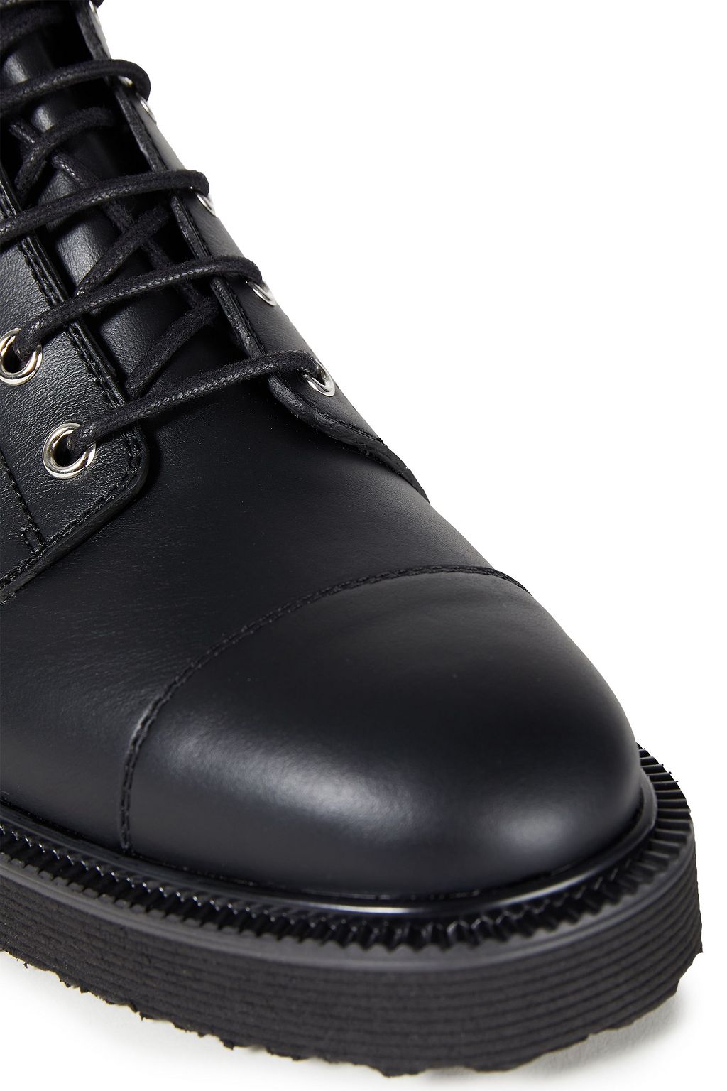 GIUSEPPE ZANOTTI Leather combat boots