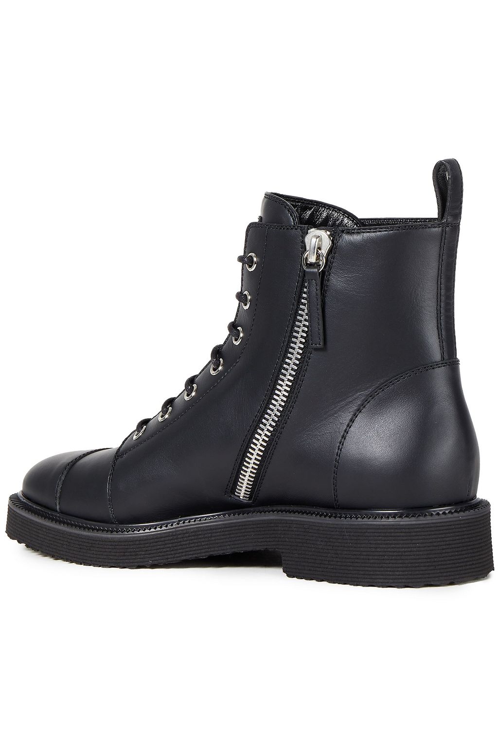 GIUSEPPE ZANOTTI Leather combat boots