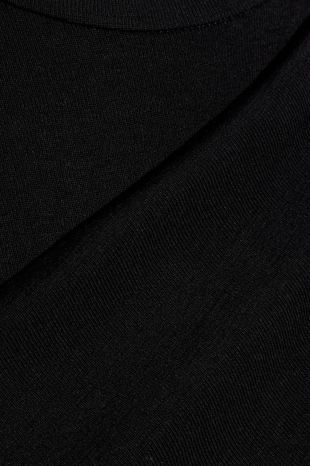 BRUNELLO CUCINELLI Asymmetric layered wool-blend top