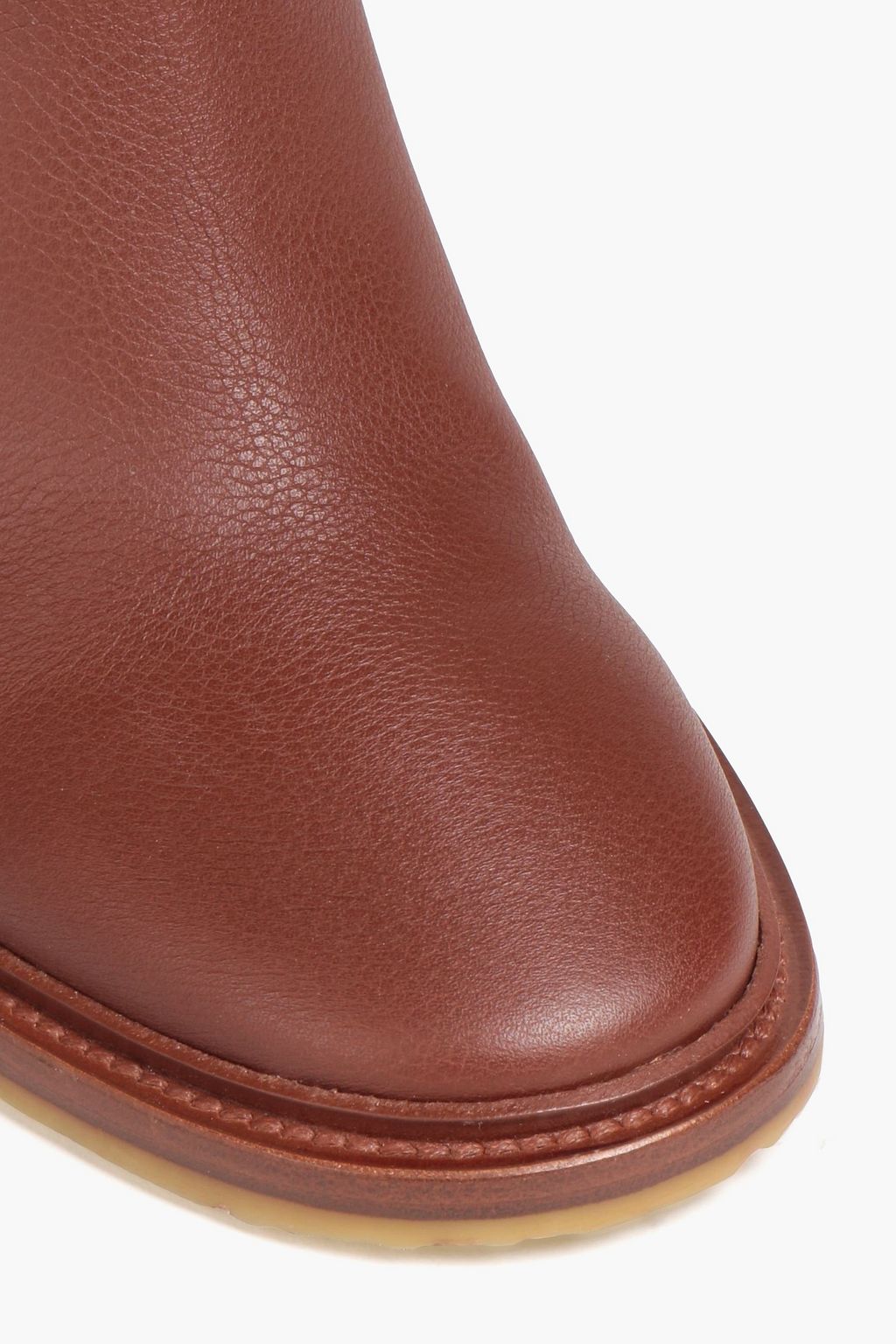 CHLOÉ Pebbled-leather boots