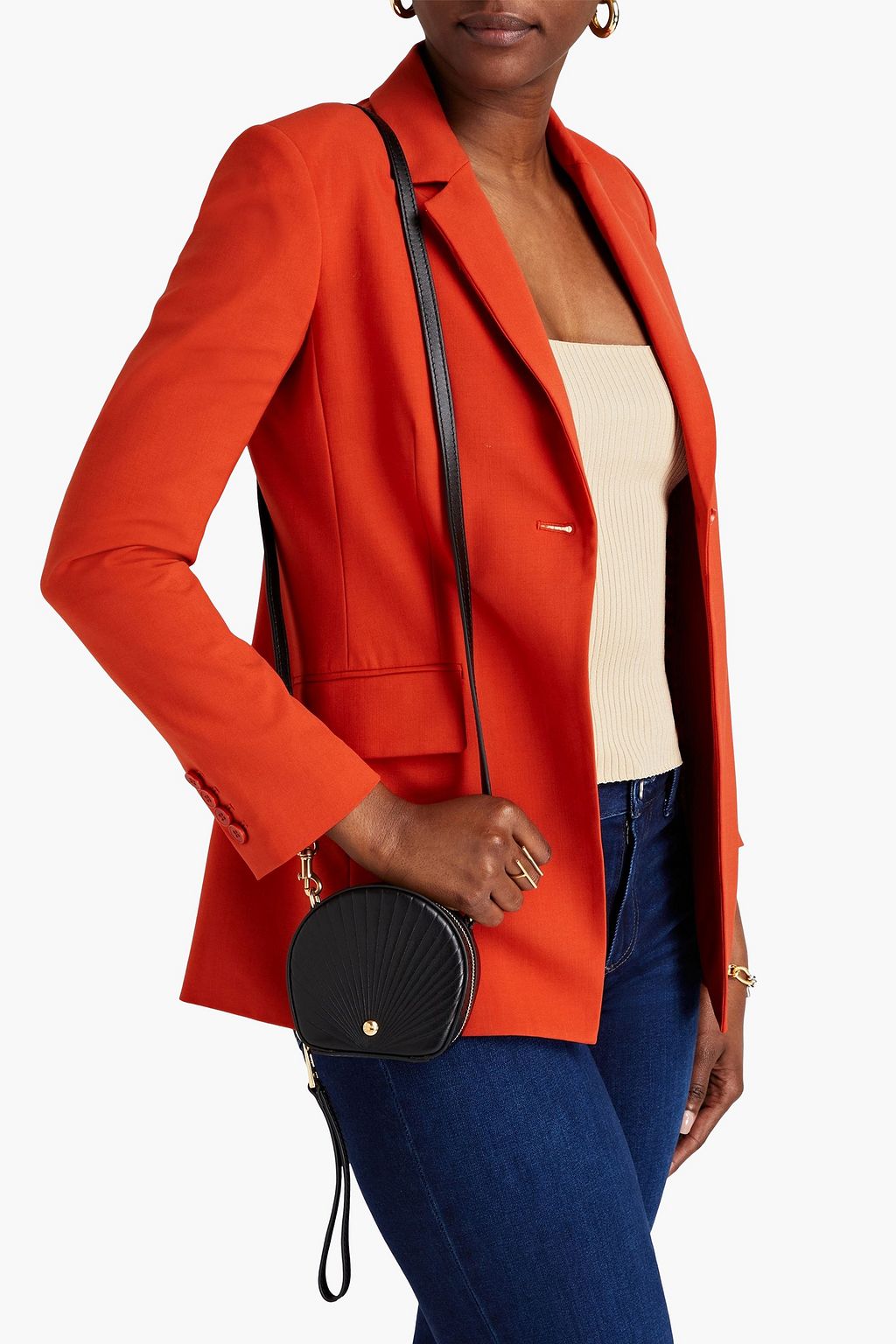 SEE BY CHLOÉ Shell embossed leather shoulder bag