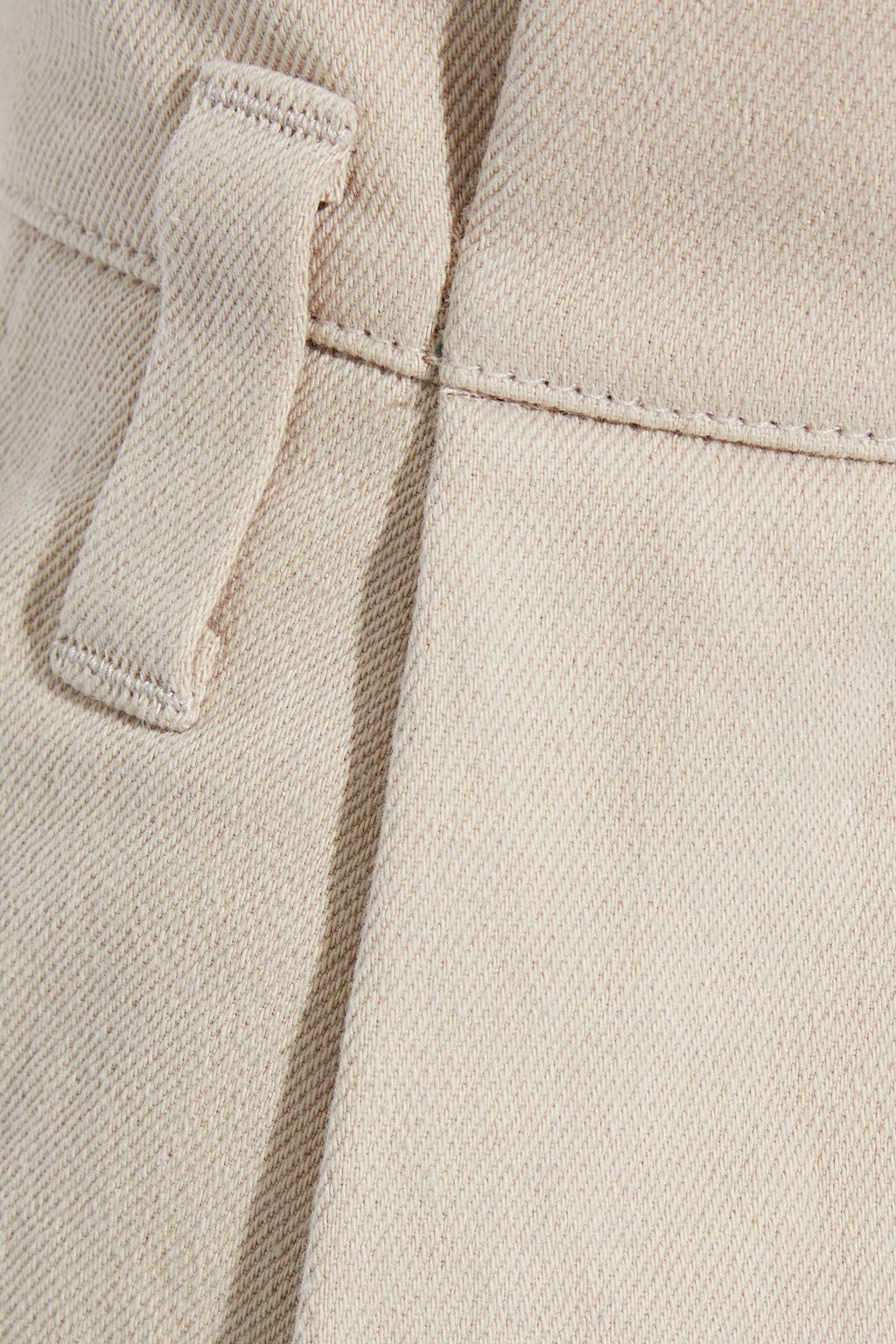 BRUNELLO CUCINELLI Cotton and linen-blend twill straight-leg pants