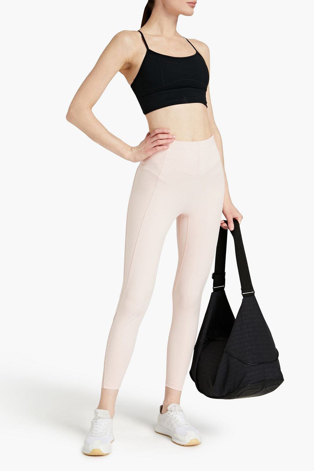 LE ORE Andria mesh-paneled  stretch leggings
