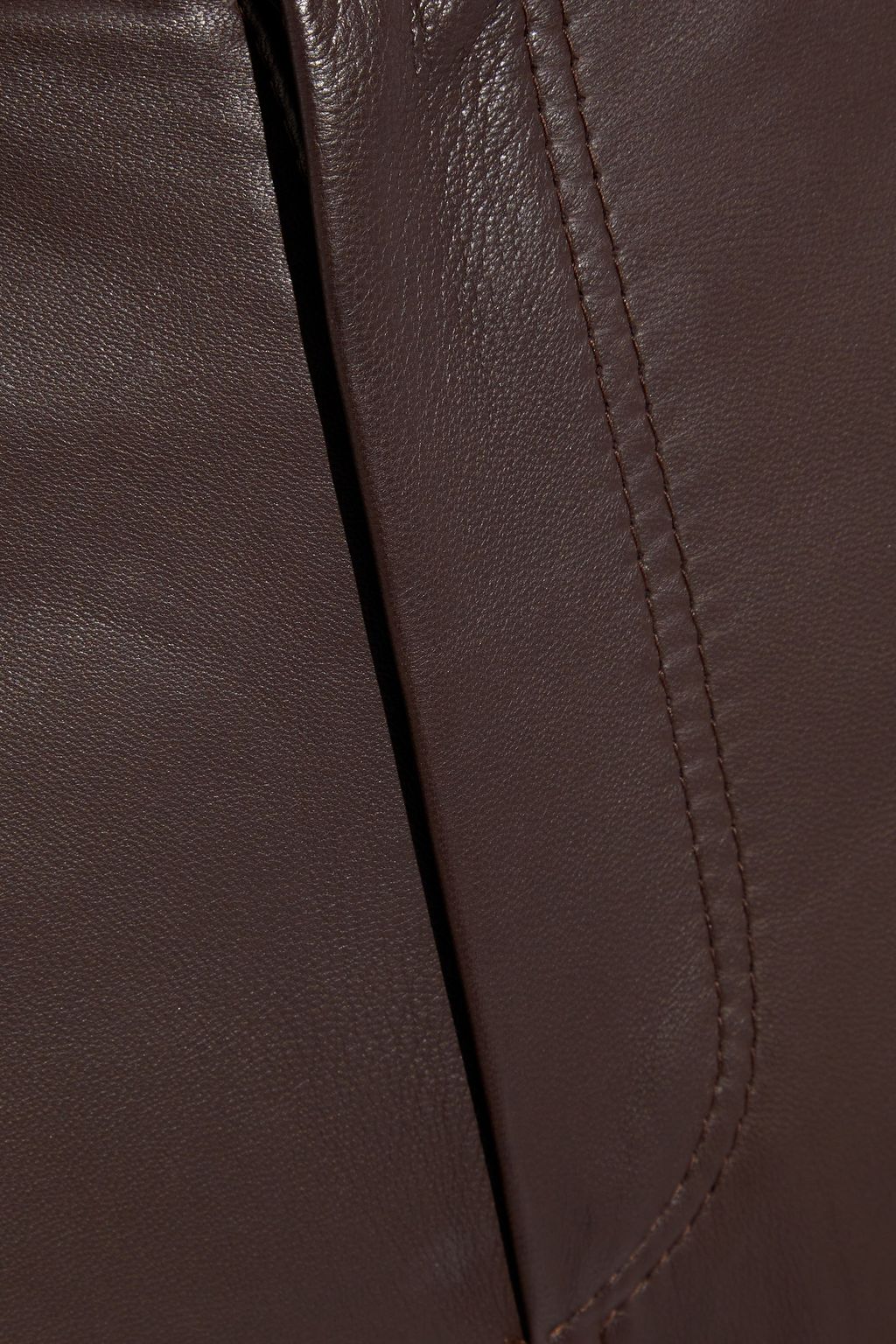 BRUNELLO CUCINELLI Leather wide-leg pants