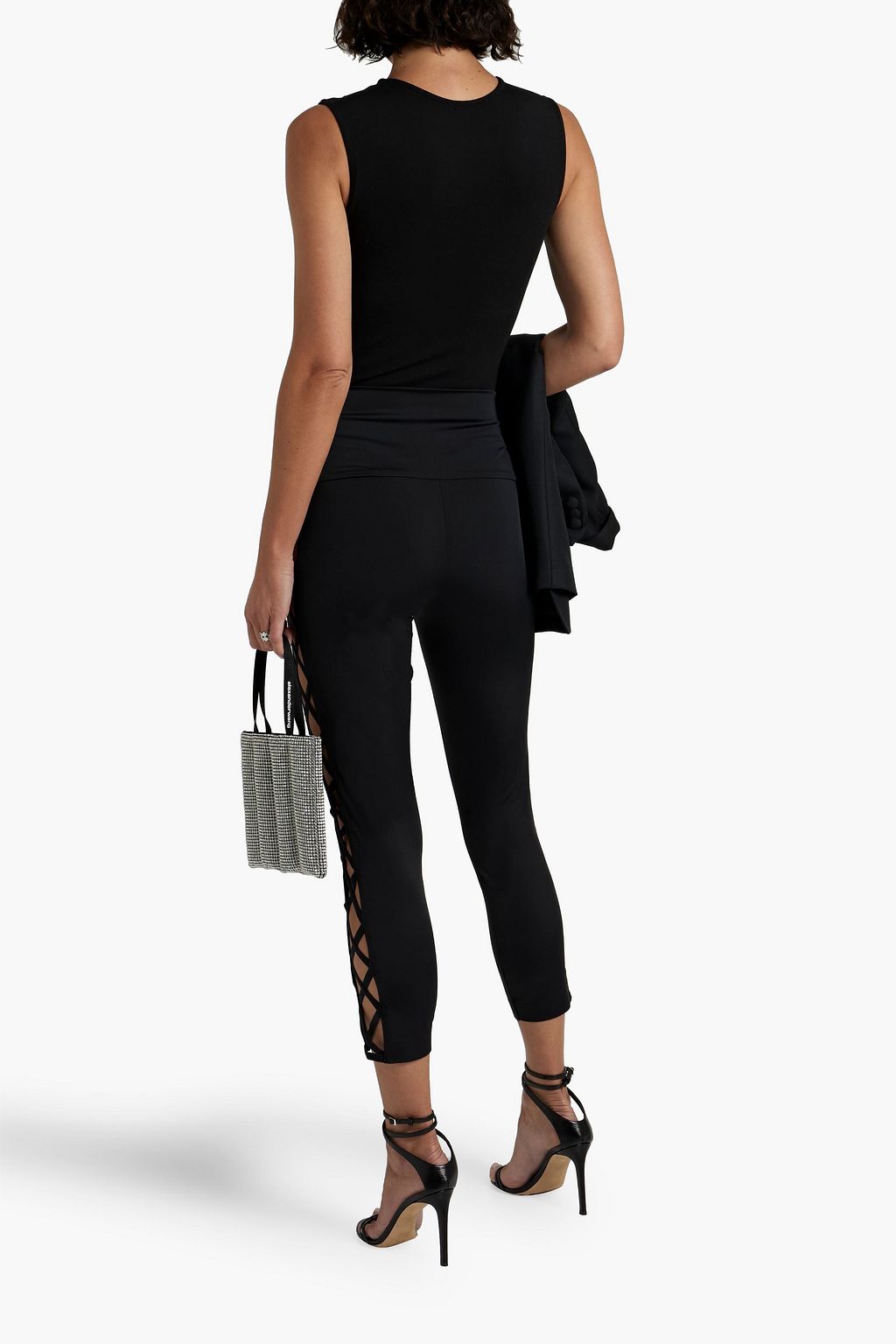 NORMA KAMALI X cutout stretch-jersey leggings