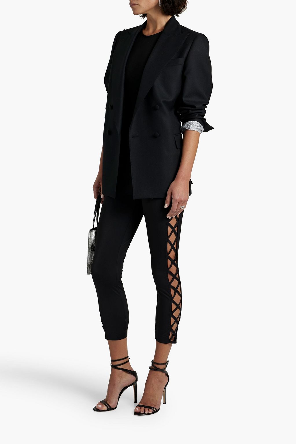 NORMA KAMALI X cutout stretch-jersey leggings