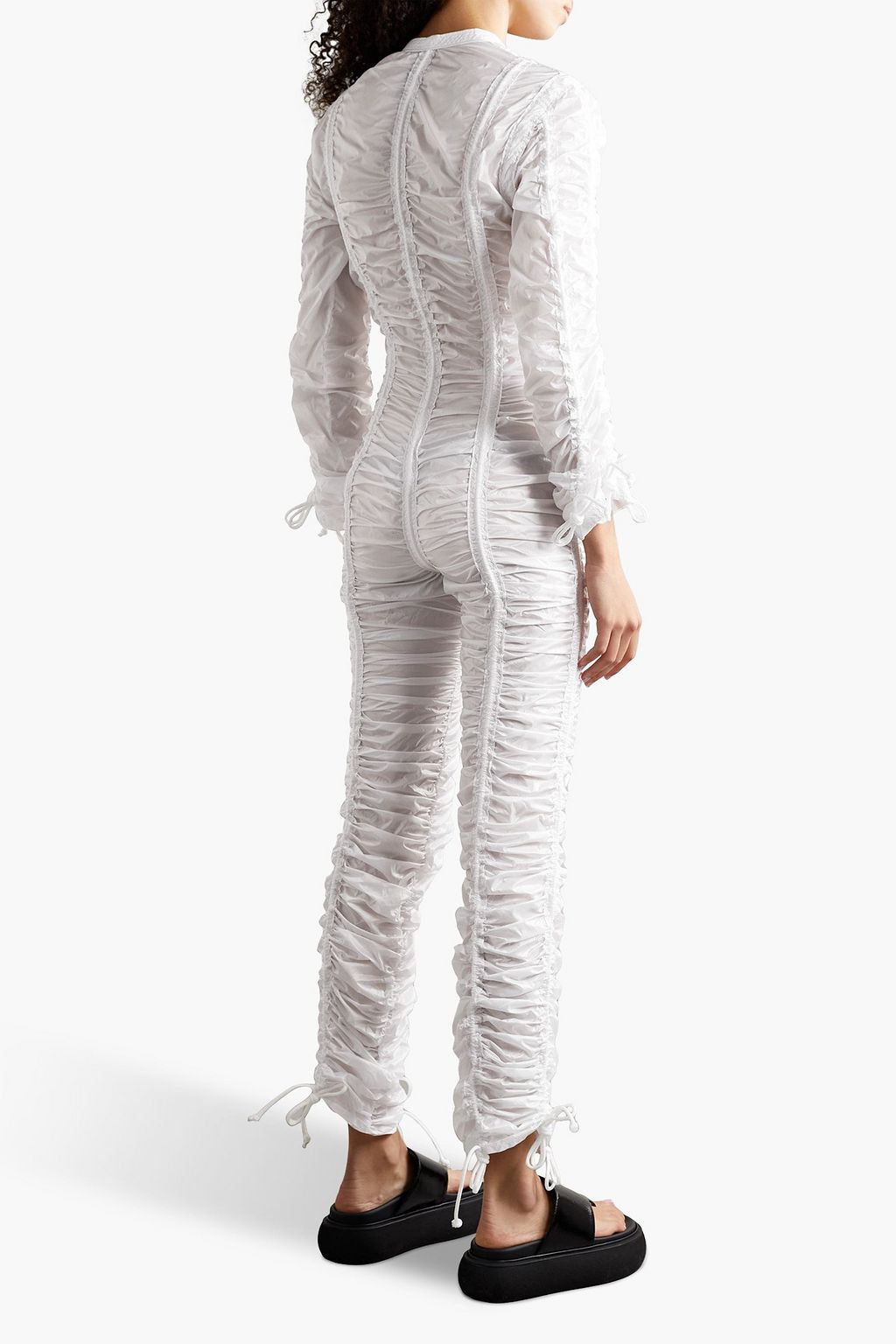 NORMA KAMALI Parachute ruched shell jumpsuit