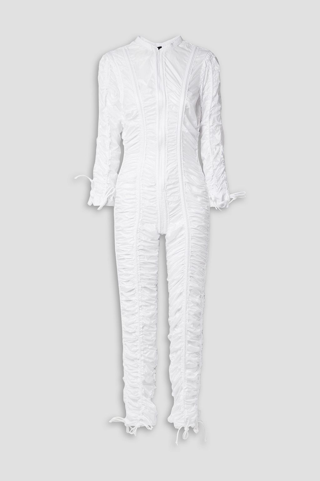 Norma kamali white jumpsuit outlet
