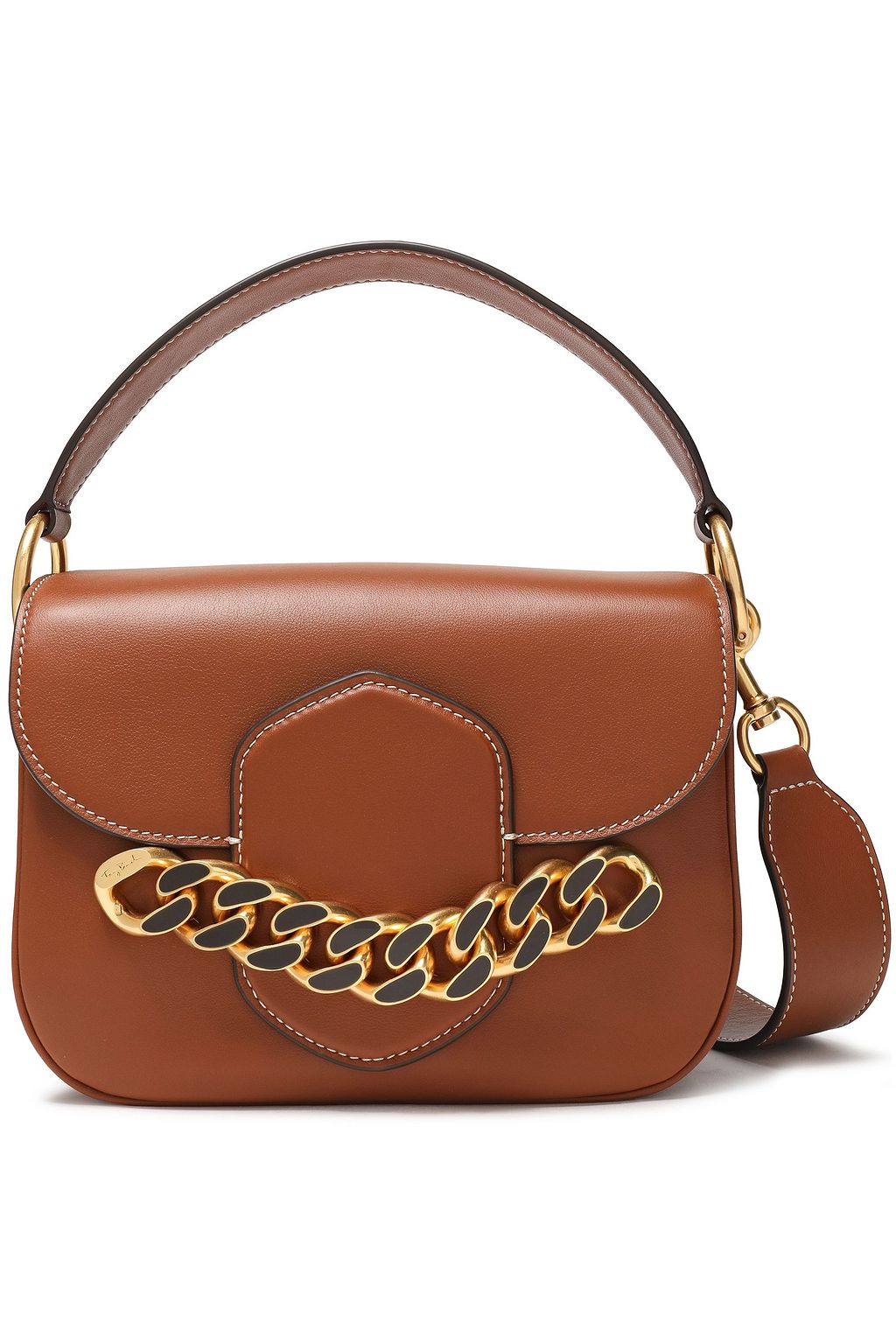 tory burch embellished leather shoulder bag