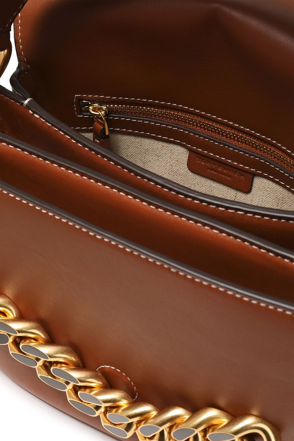 TORY BURCH Chainembellished leather shoulder bag THE